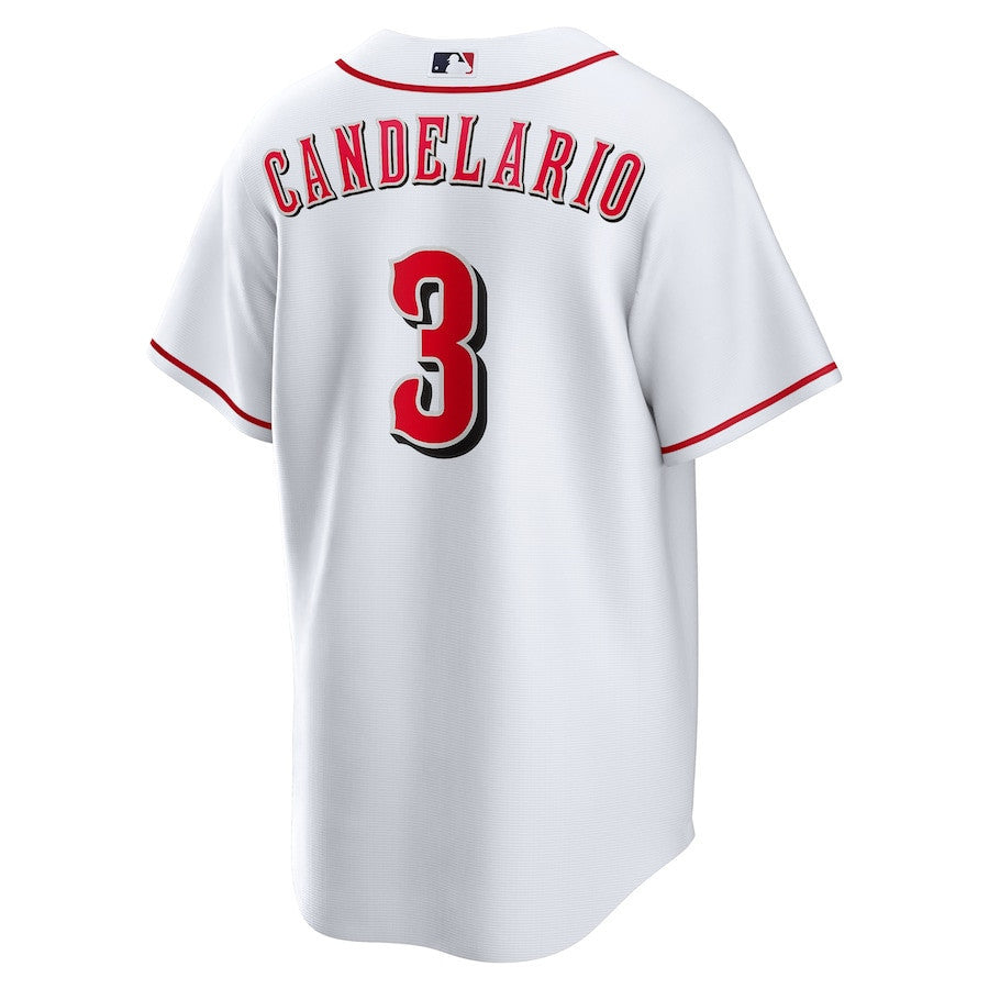 Jeimer Candelario 3 Cincinnati Reds Home Men Jersey - White