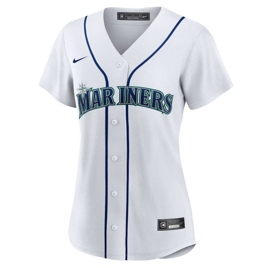 Donovan Solano 39 Seattle Mariners Home Women Jersey - White