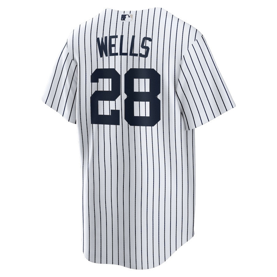 Austin Wells 28 New York Yankees Home Men Jersey - White