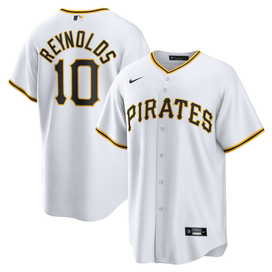 Bryan Reynolds 10 Pittsburgh Pirates Home Men Jersey - White