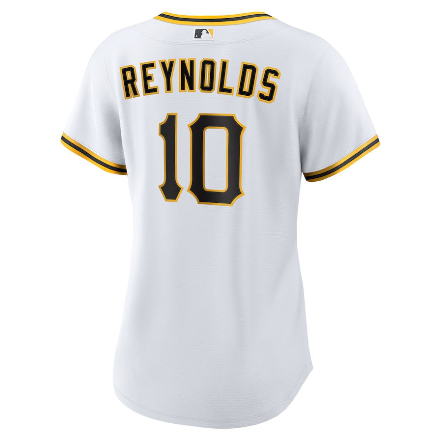 Bryan Reynolds 10 Pittsburgh Pirates Home Women Jersey - White