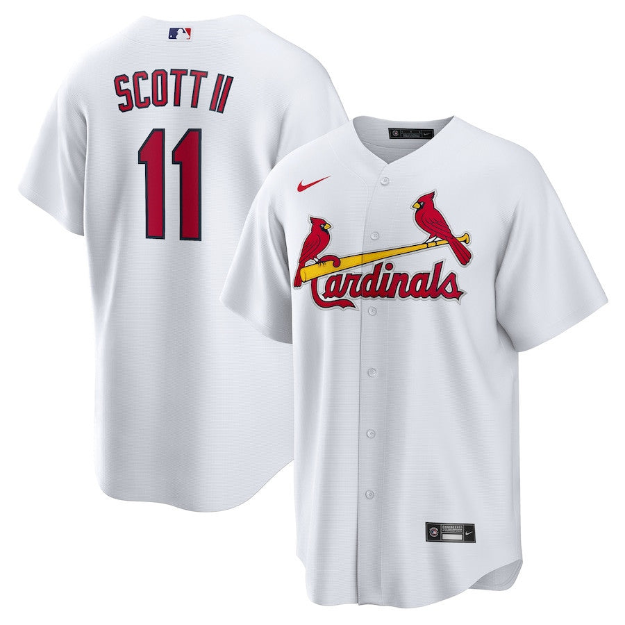 Victor Scott II 11 St. Louis Cardinals Home Men Jersey - White