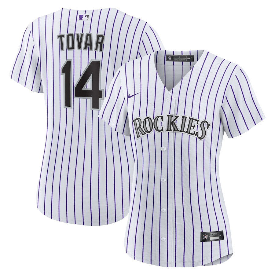 Ezequiel Tovar 14 Colorado Rockies Home Women Jersey - White
