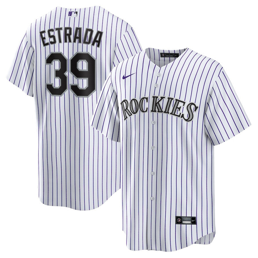 Thairo Estrada 39 Colorado Rockies Home Men Jersey - White