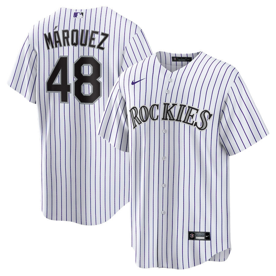 Germán Márquez 48 Colorado Rockies Home Men Jersey - White