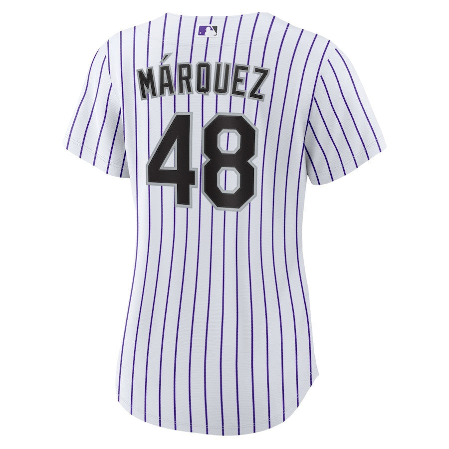 Germán Márquez 48 Colorado Rockies Home Women Jersey - White