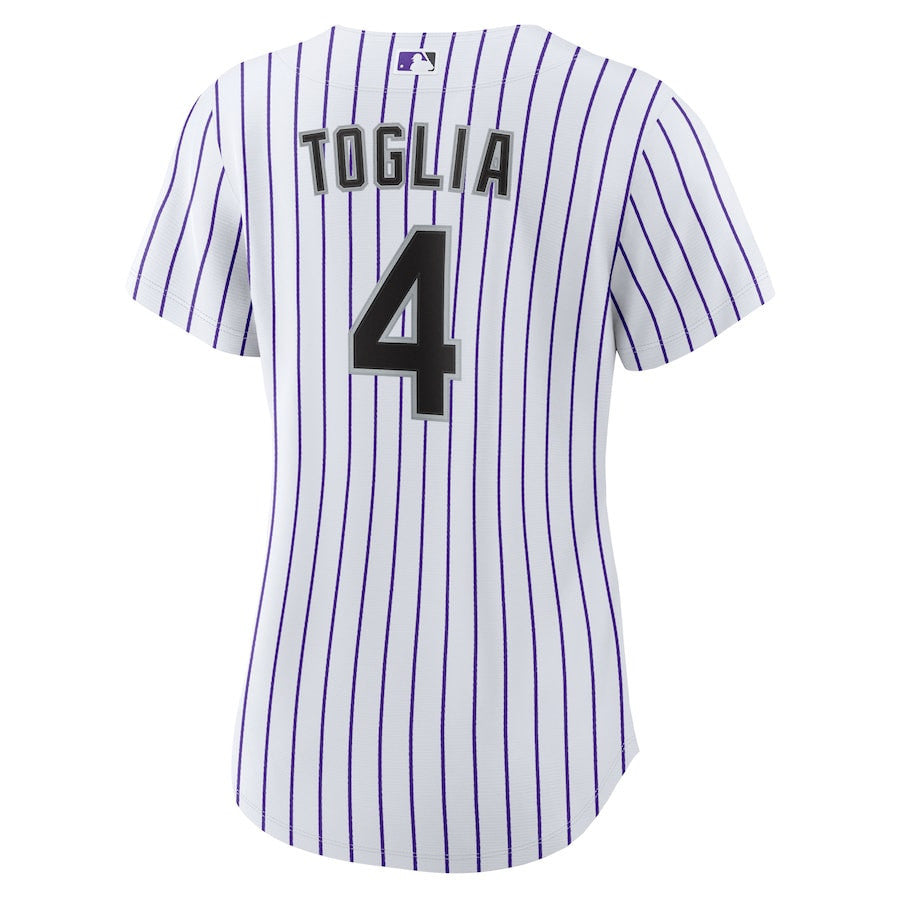Michael Toglia 4 Colorado Rockies Home Women Jersey - White