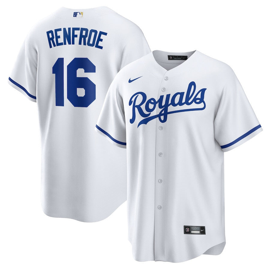Hunter Renfroe 16 Kansas City Royals Home Men Jersey - White