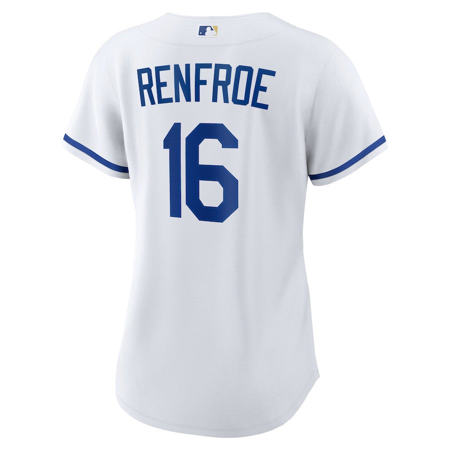 Hunter Renfroe 16 Kansas City Royals Home Women Jersey - White