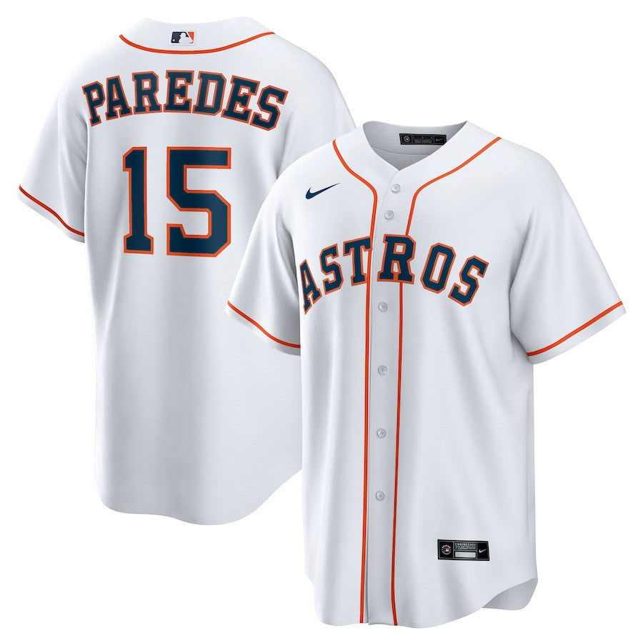Isaac Paredes 15 Houston Astros Home Men Jersey - White