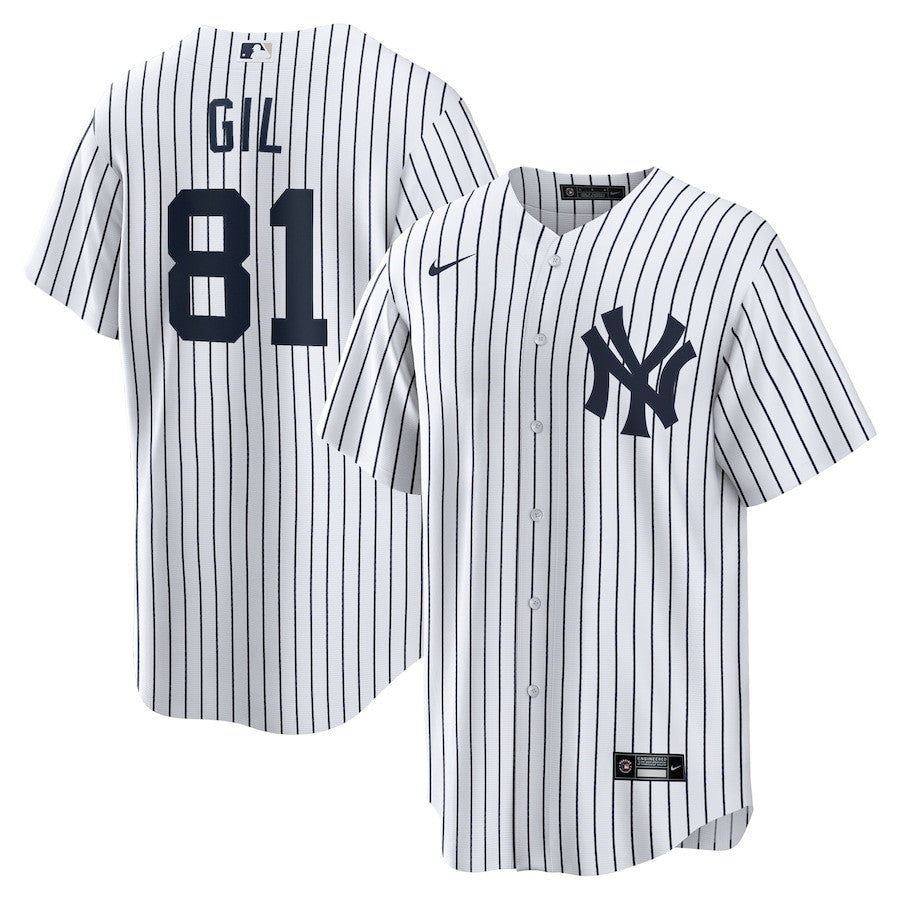 Luis Gil 81 New York Yankees Home Men Jersey - White