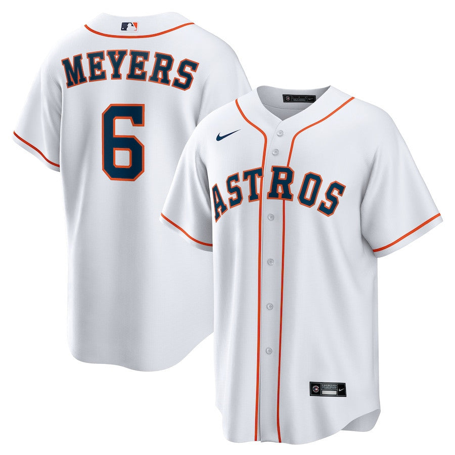 Jake Meyers 6 Houston Astros Home Men Jersey - White