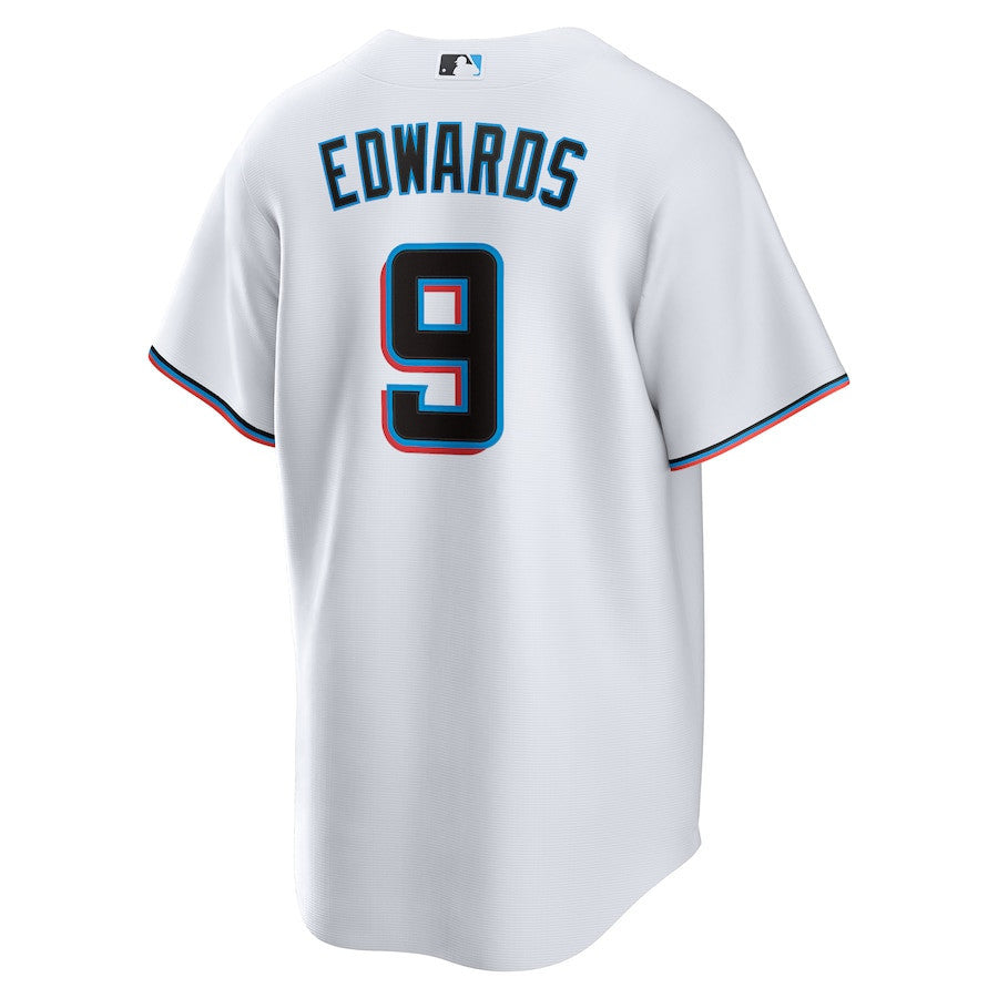 Xavier Edwards 9 Miami Marlins Home Men Jersey - White