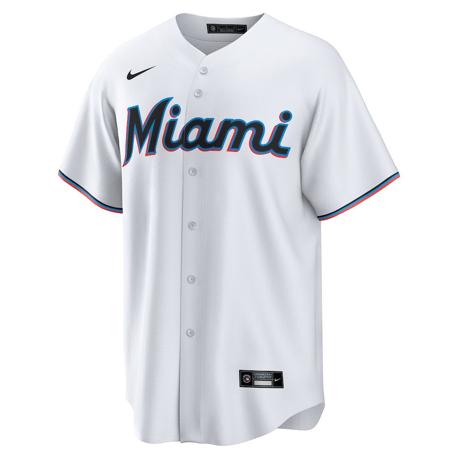 Xavier Edwards 9 Miami Marlins Home Men Jersey - White