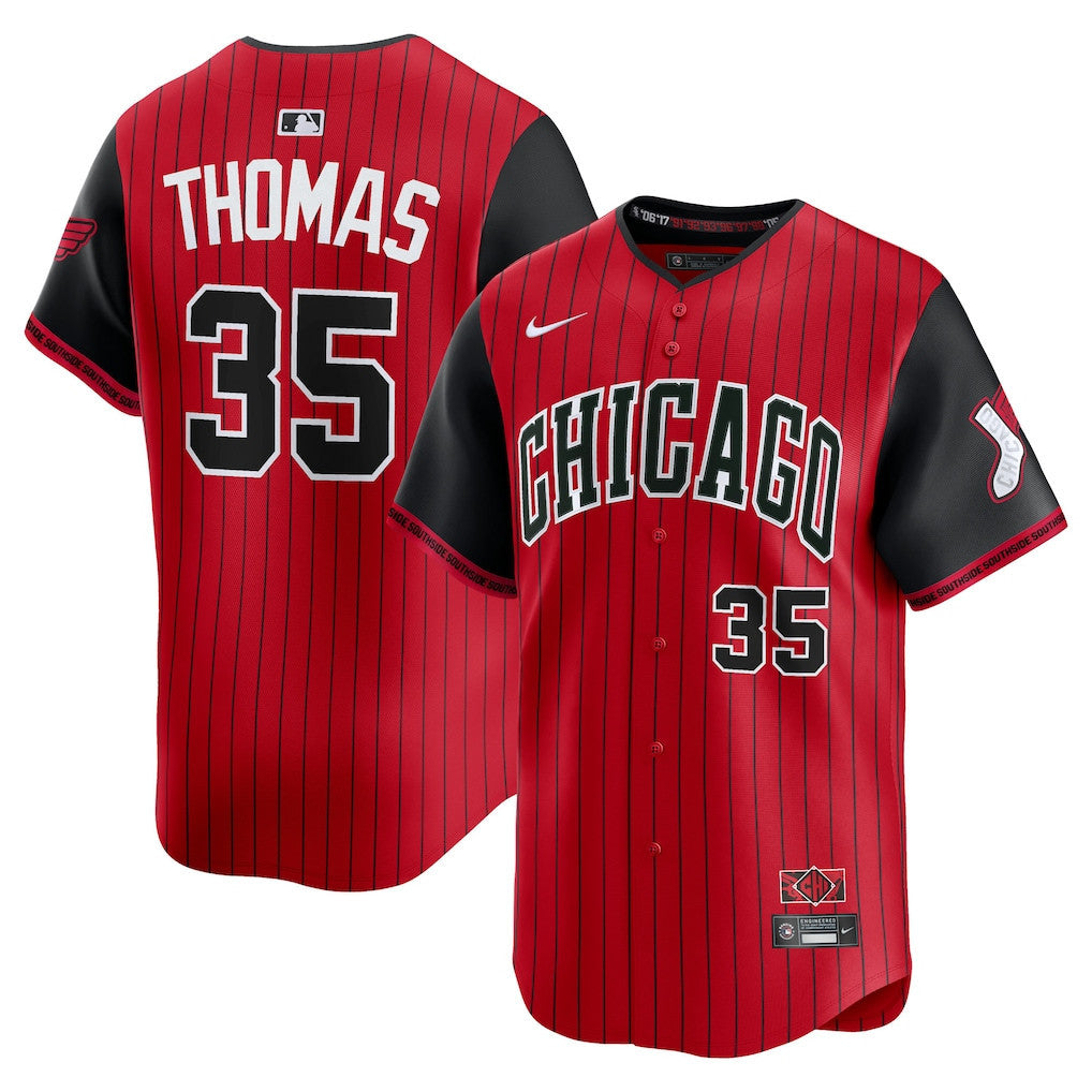 Frank Thomas 35 Chicago White Sox 2025 City Connect Limited Men Jersey - Red/Black