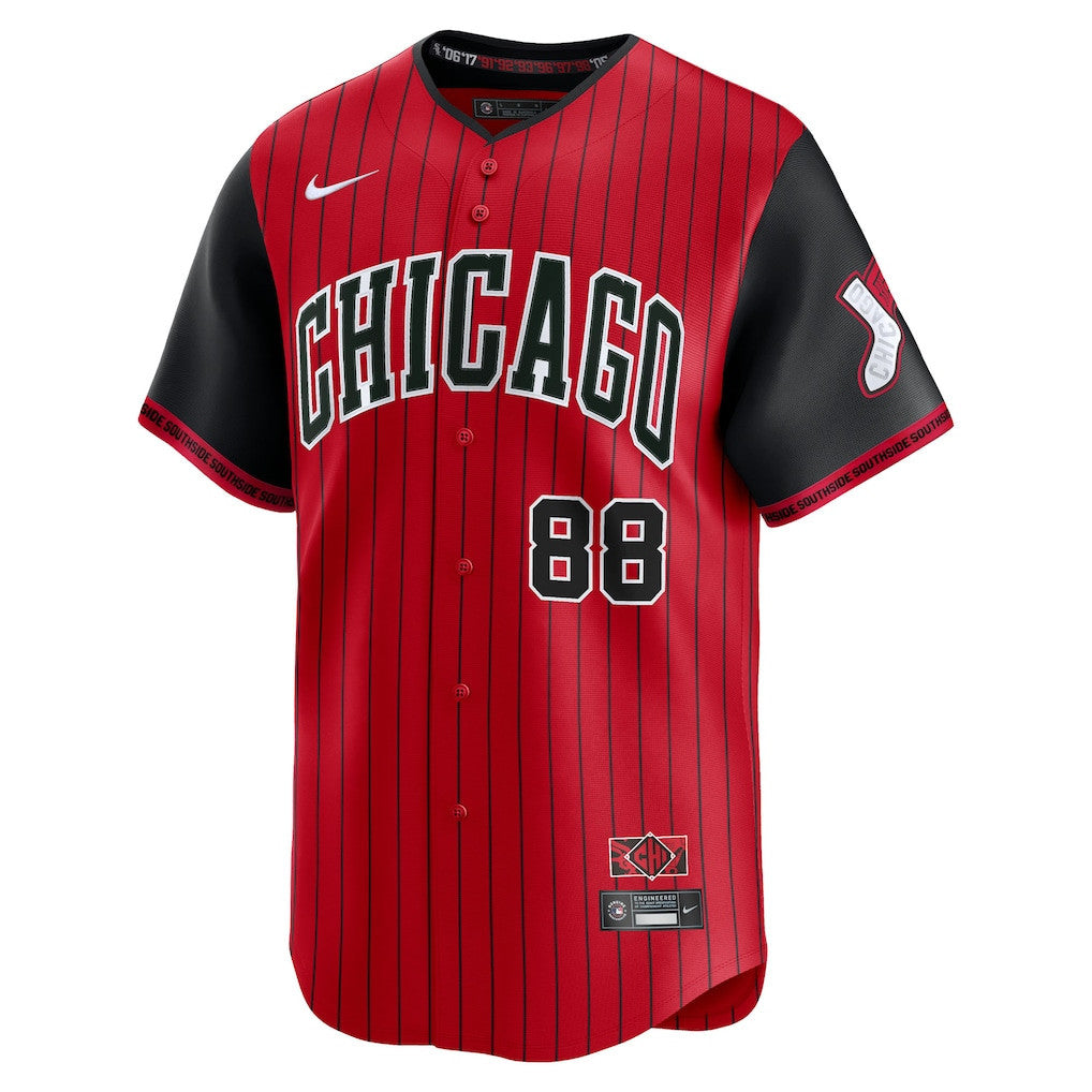 Luis Robert Jr. 88 Chicago White Sox 2025 City Connect Limited Men Jersey - Red/Black