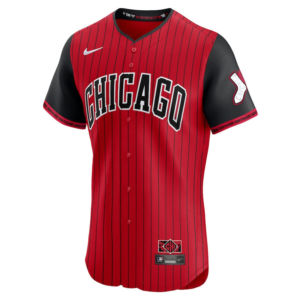 Chicago White Sox 2025 City Connect Elite Men Jersey - Red/Black