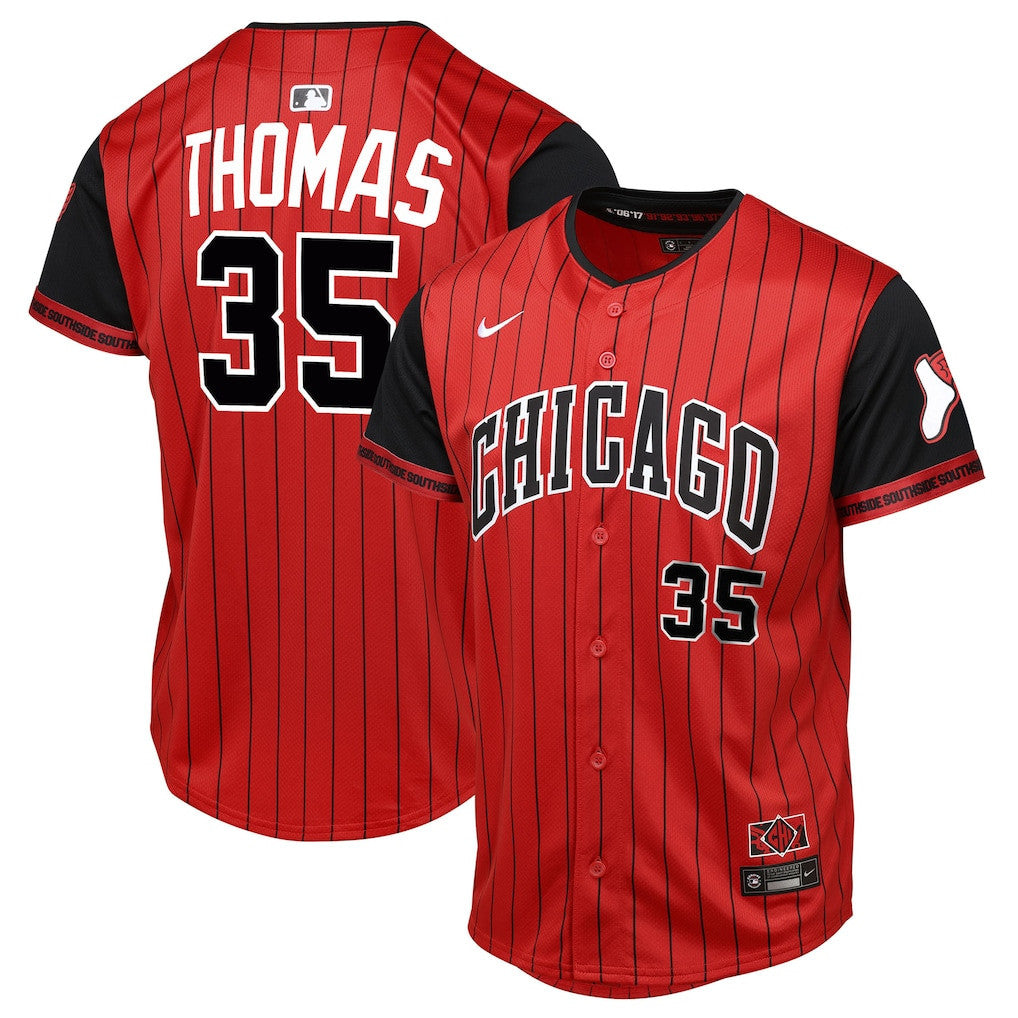 Frank Thomas 35 Chicago White Sox 2025 City Connect Limited YOUTH Jersey - Red/Black