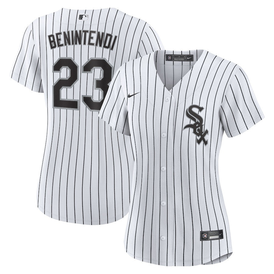 Andrew Benintendi 23 Chicago White Sox Women's Home Player Jersey - White/Black