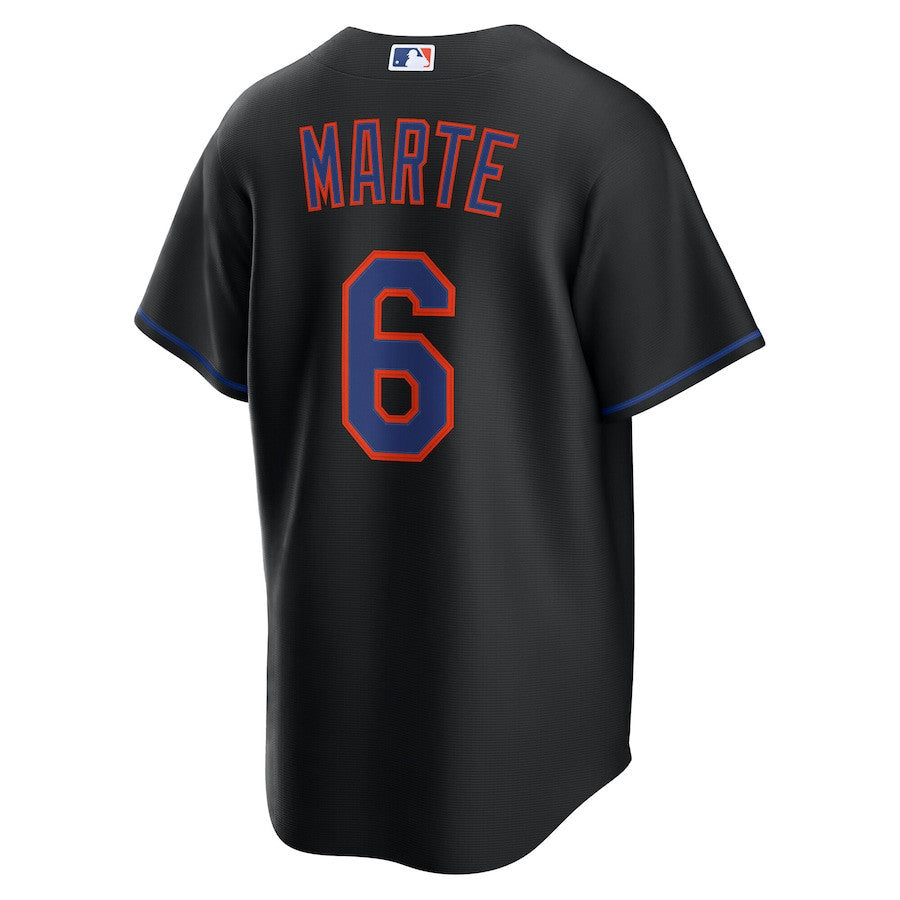 Starling Marte 6 New York Mets Alternate 2.0 Player Men Jersey - Black