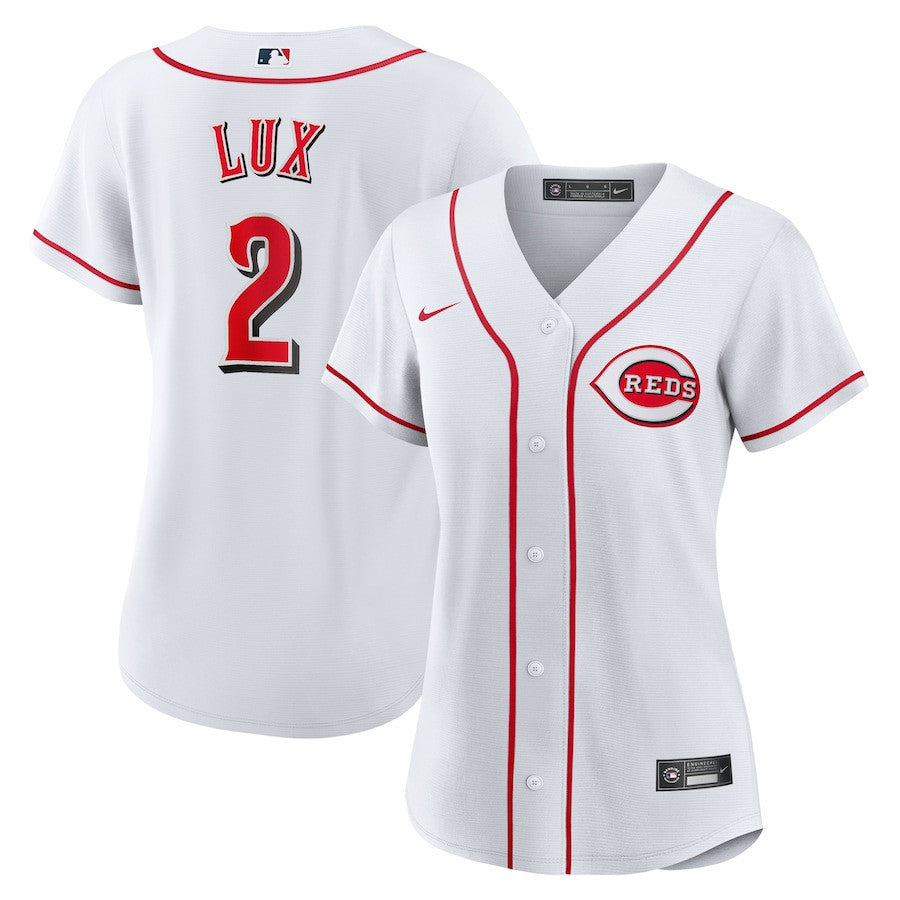 Gavin Lux 2 Cincinnati Reds Women's Home Jersey - White