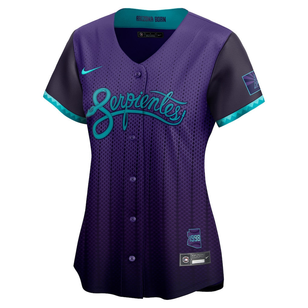 Corbin Carroll 7 Arizona Diamondbacks Women's 2025 City Connect Limited Player Jersey - Purple