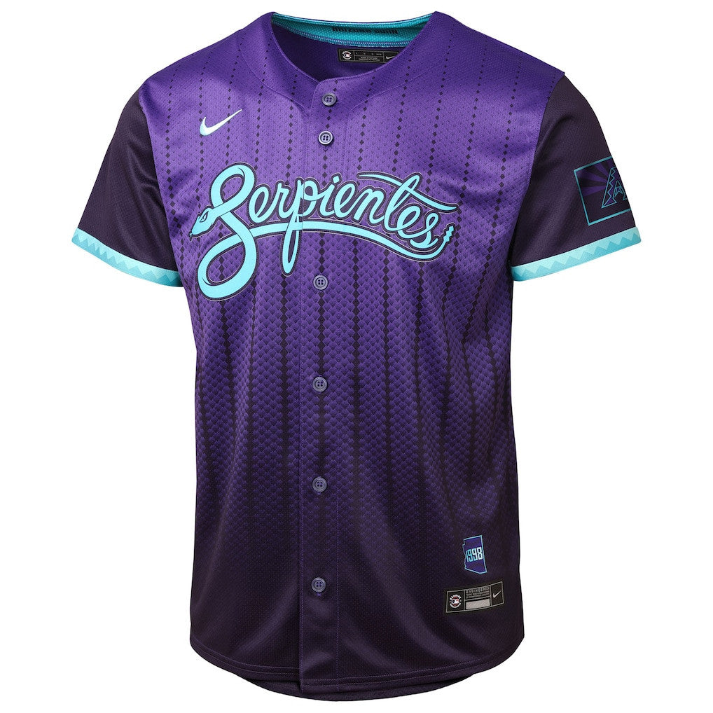 Corbin Carroll 7 Arizona Diamondbacks 2025 City Connect Limited Player YOUTH Jersey - Purple