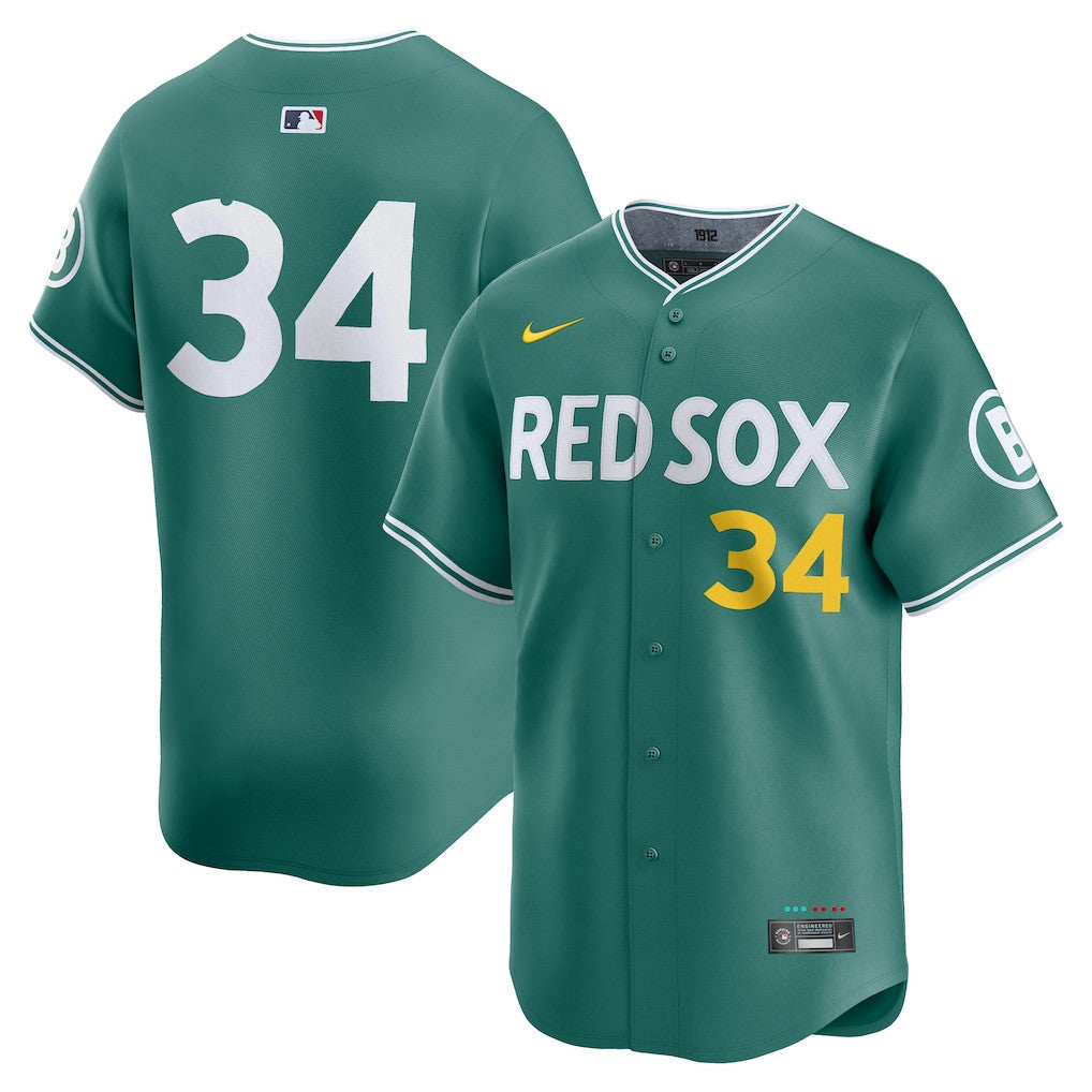 David Ortiz 34 Boston Red Sox 2025 City Connect Limited Retired Men Jersey - Green