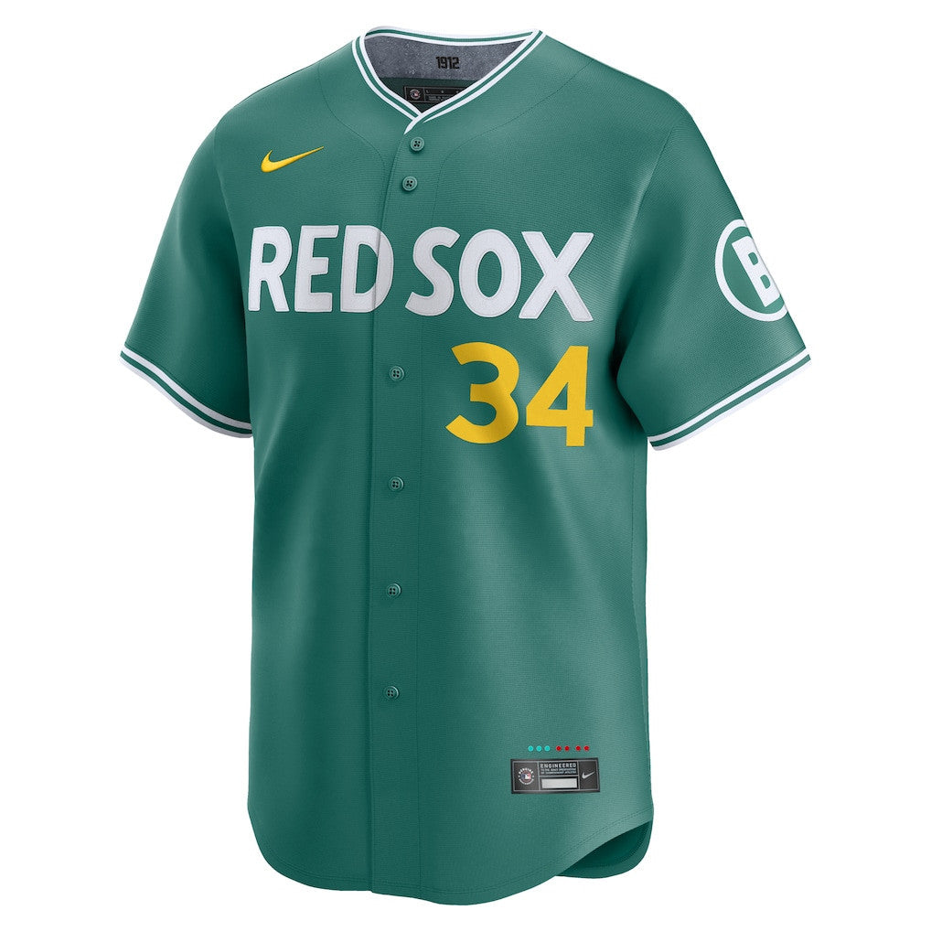 David Ortiz 34 Boston Red Sox 2025 City Connect Limited Retired Men Jersey - Green