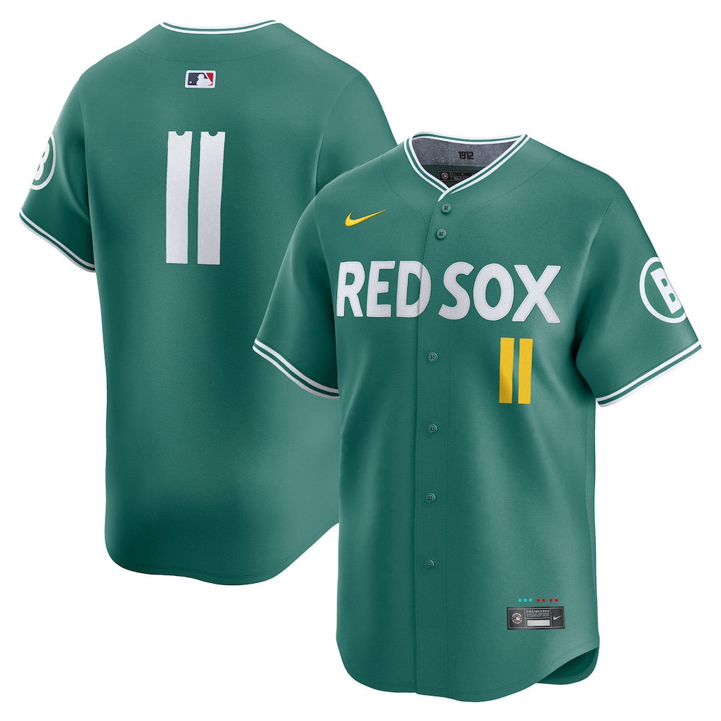 Rafael Devers 11 Boston Red Sox 2025 City Connect Limited Men Jersey - Green