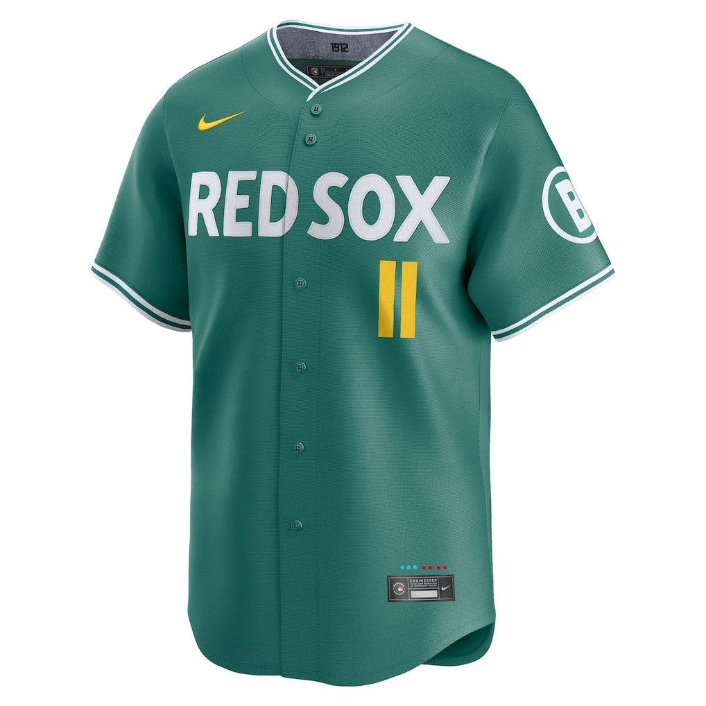 Rafael Devers 11 Boston Red Sox 2025 City Connect Limited Men Jersey - Green