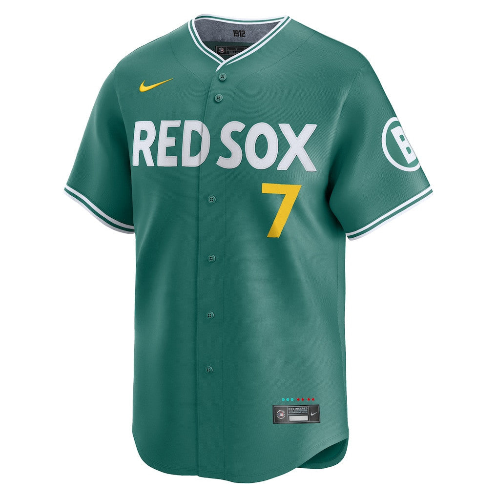 Masataka Yoshida 7 Boston Red Sox 2025 City Connect Limited Men Jersey - Green