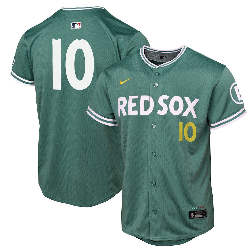 Trevor Story 10 Boston Red Sox 2025 City Connect Limited YOUTH Jersey - Green