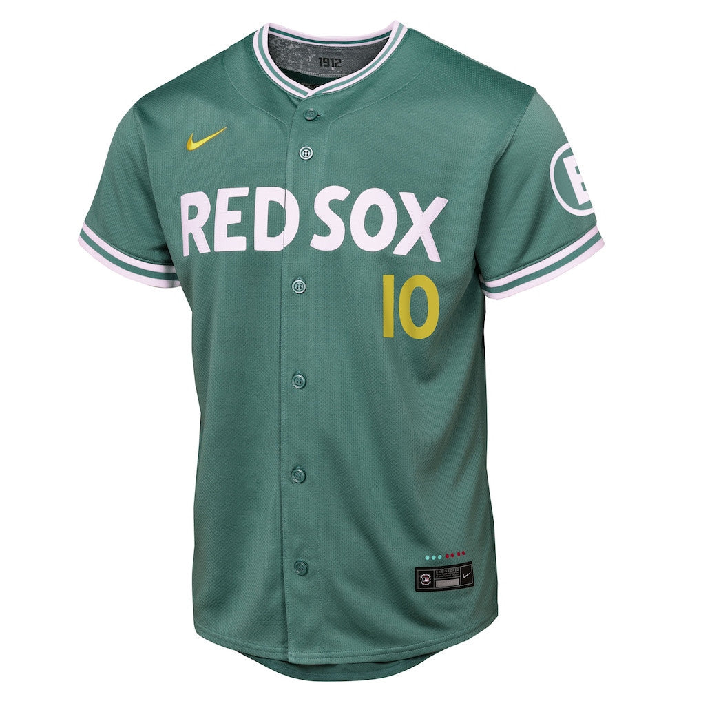 Trevor Story 10 Boston Red Sox 2025 City Connect Limited YOUTH Jersey - Green
