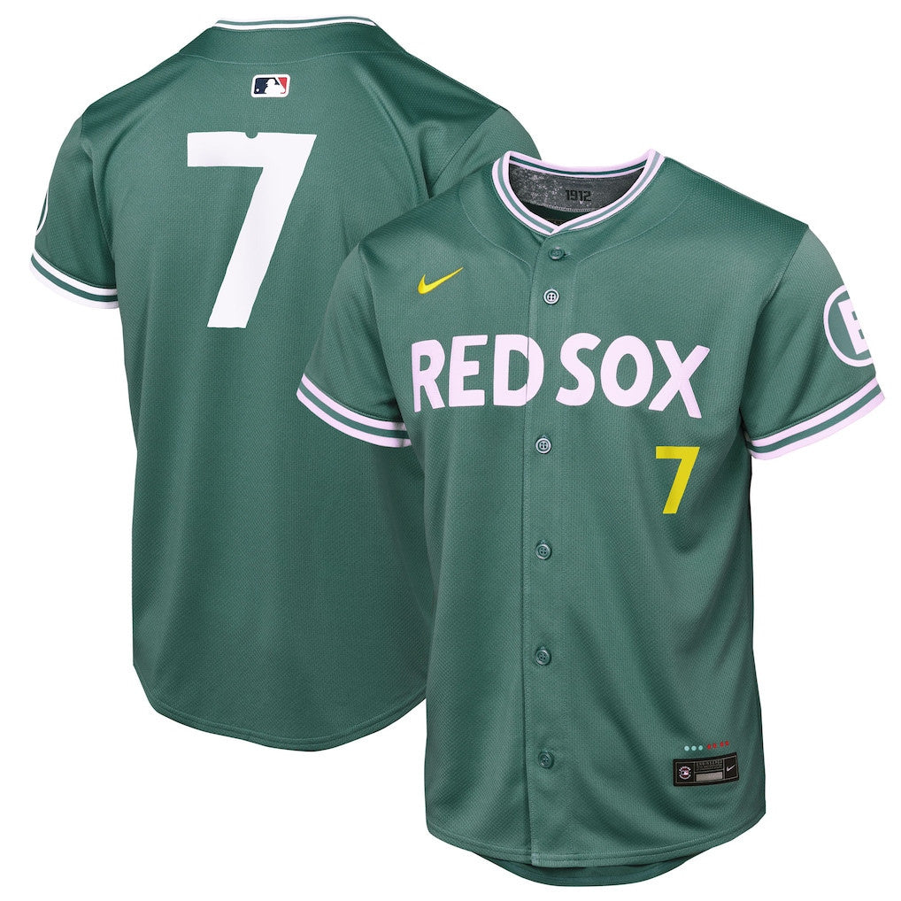 Masataka Yoshida 7 Boston Red Sox 2025 City Connect Limited YOUTH Jersey - Green