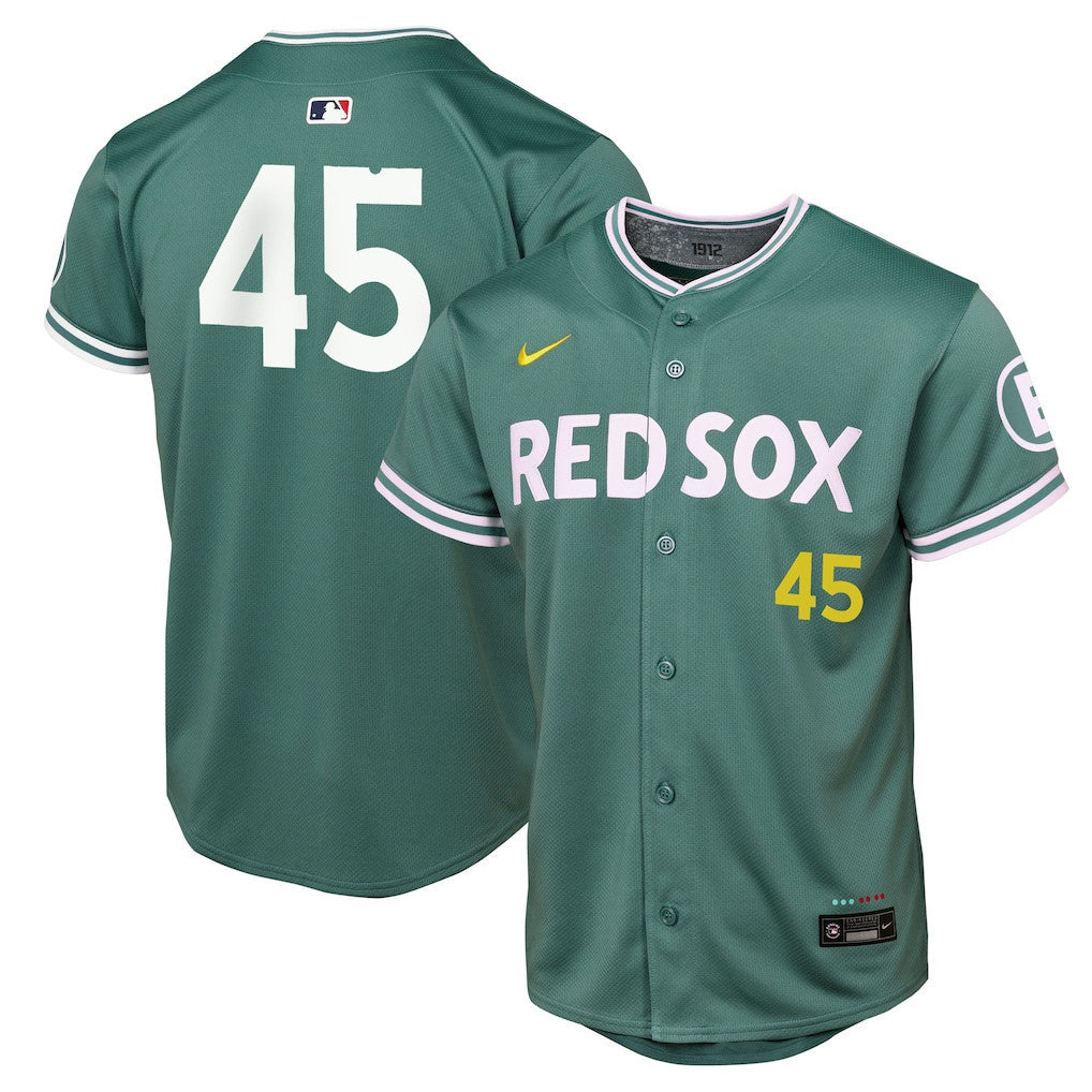 Pedro Martinez 45 Boston Red Sox 2025 City Connect Limited Retired YOUTH Jersey - Green