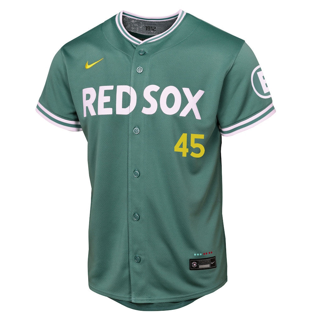 Pedro Martinez 45 Boston Red Sox 2025 City Connect Limited Retired YOUTH Jersey - Green