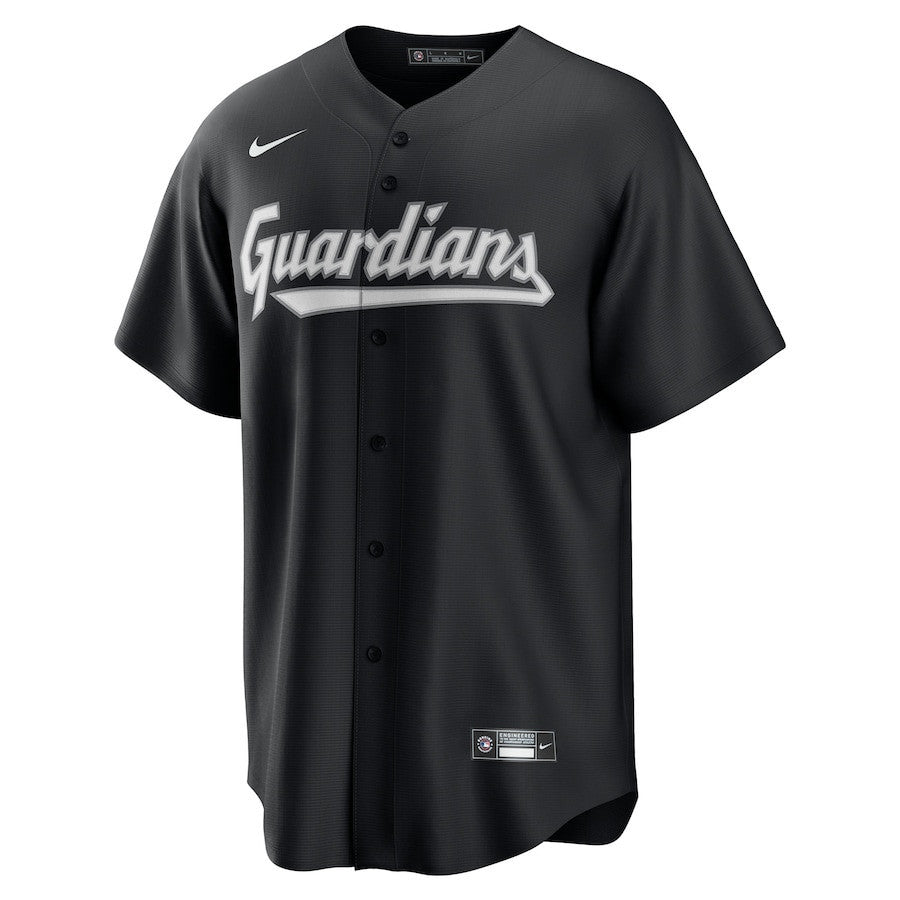 José Ramírez 11 Cleveland Guardians Lights Out Men Jersey - Black