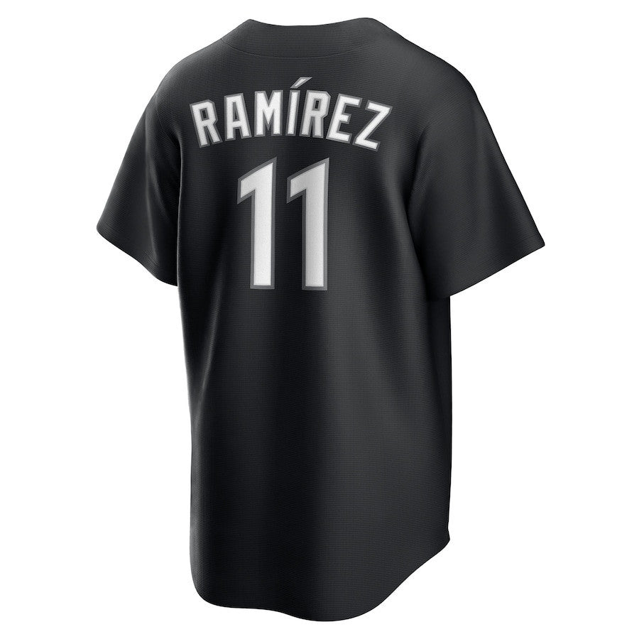 José Ramírez 11 Cleveland Guardians Lights Out Men Jersey - Black