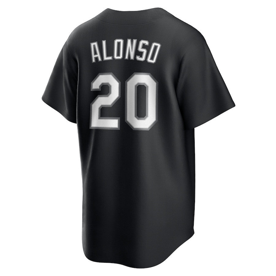 Pete Alonso 20 New York Mets Lights Out Men Jersey - Black