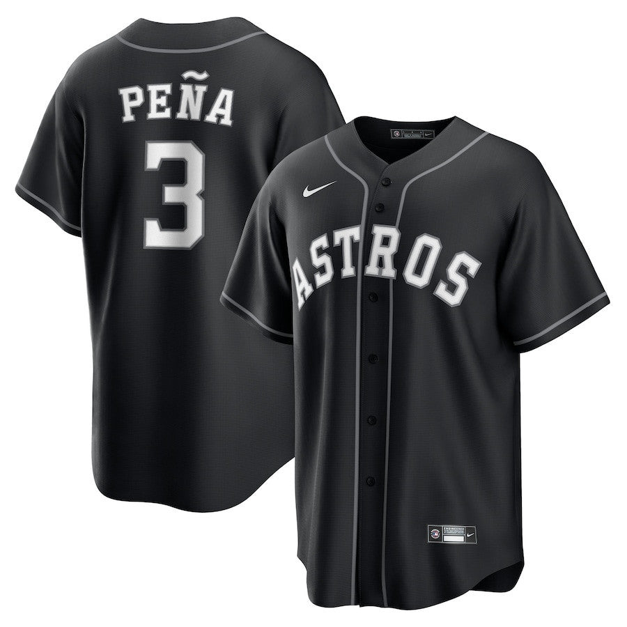 Jeremy Peña 3 Houston Astros Lights Out Men Jersey - Black