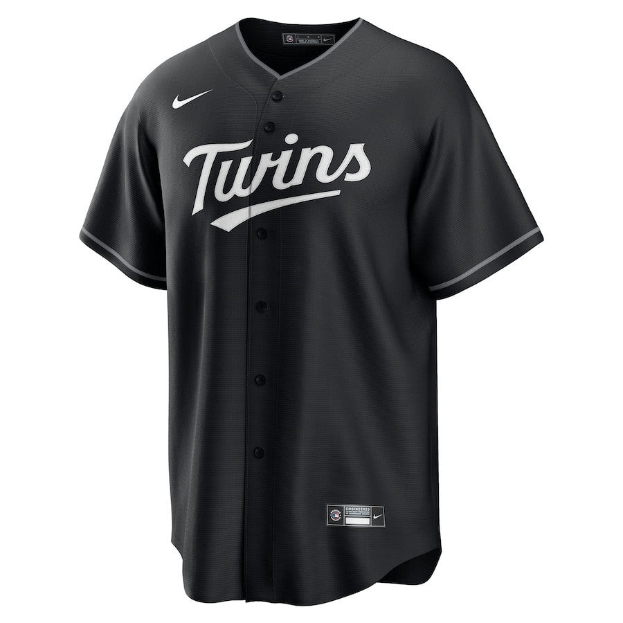 Minnesota Twins Lights Out Men Jersey - Black