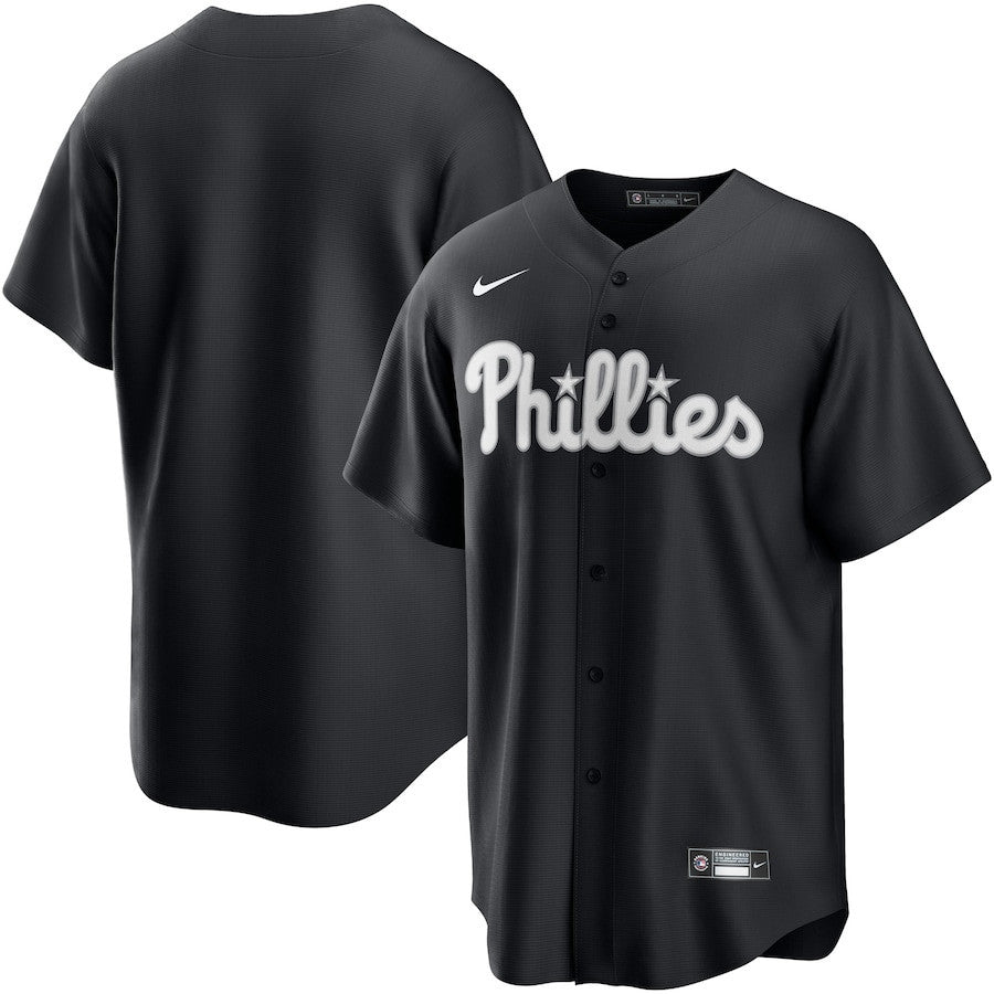 Philadelphia Phillies Lights Out Men Jersey - Black
