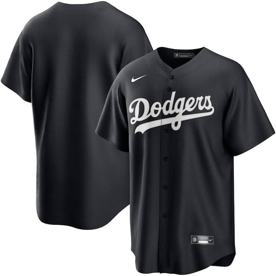 Los Angeles Dodgers Lights Out Men Jersey - Black