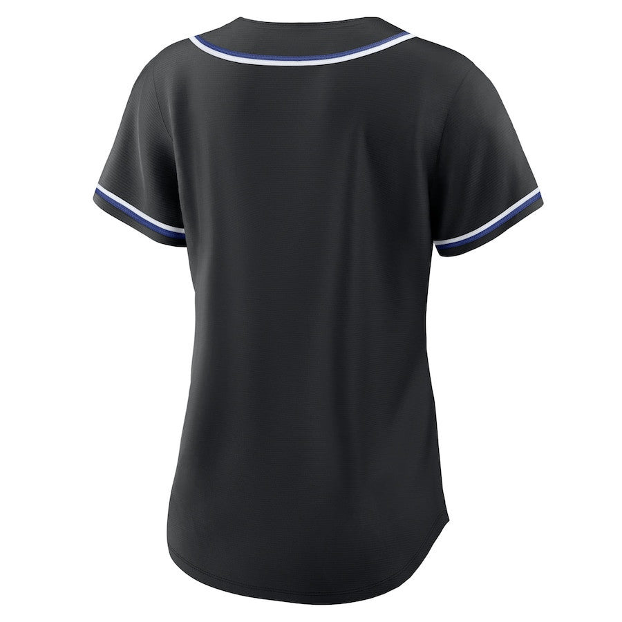 Los Angeles Dodgers Women's Lights Out Jersey - Black