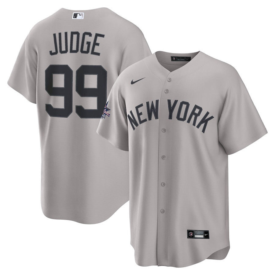 Aaron Judge 99 New York Yankees 2025 MLB All-Star Game Road Limited Men Jersey - Gray
