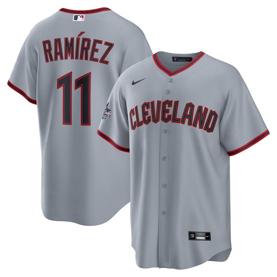 José Ramírez 11 Cleveland Guardians 2025 MLB All-Star Game Road Men Jersey - Gray