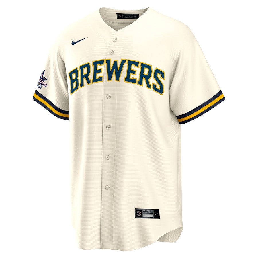 Milwaukee Brewers 2025 MLB All-Star Game Home Men Jersey - Cream