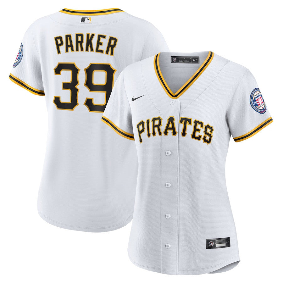 Dave Parker 39 Pittsburgh Pirates Women's 2025 Baseball Hall of Fame Jersey - White