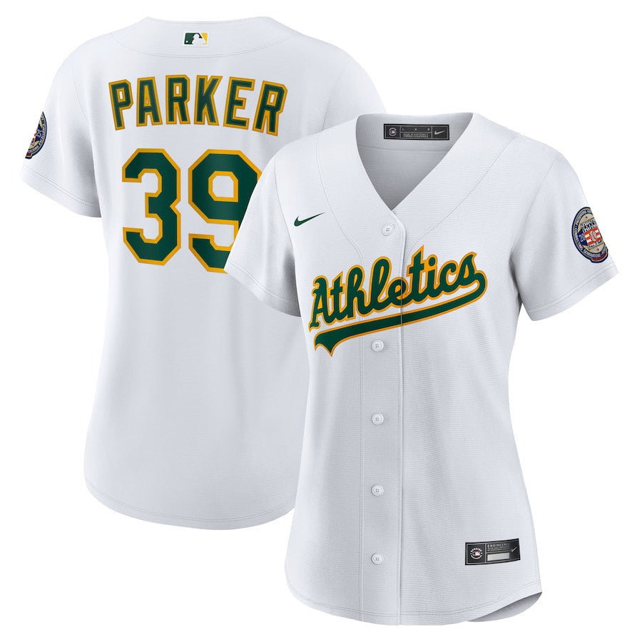 Dave Parker 39 Athletics Women's 2025 Baseball Hall of Fame Jersey - White